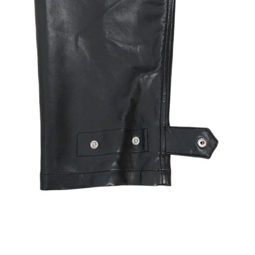 Aritzia Wilfred Black Modern Cargo Faux Leather Pants - Picture 5 of 12